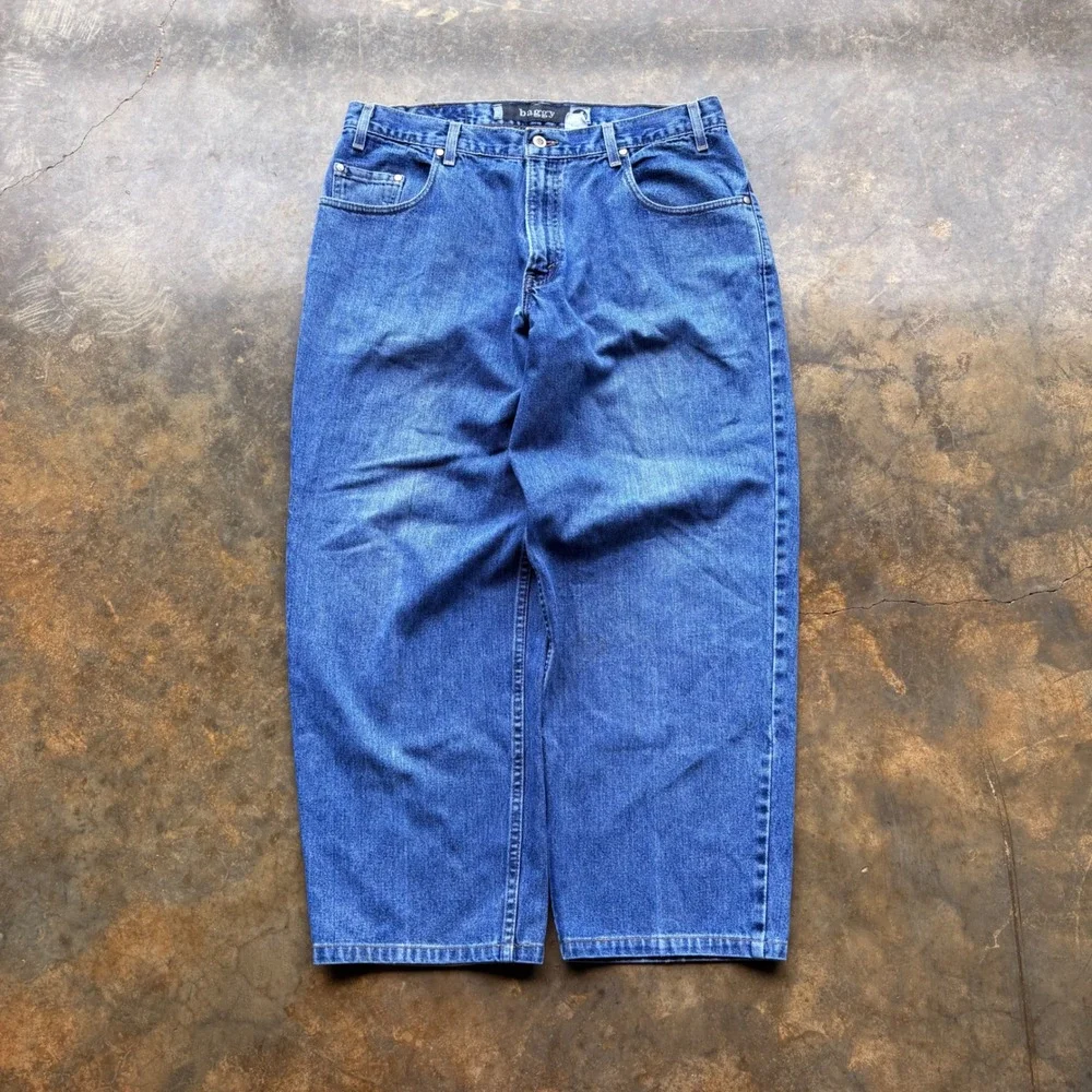 Vintage Levis SilverTab Baggy Jeans Mens 36 Blue Wide Leg Skater Denim 90s‎ 00s